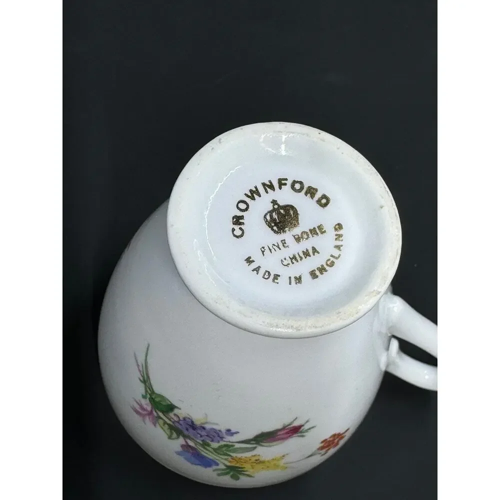 Vintage, Crown Ford, Fine Bone China, made‎ in England, Small Skinny cup